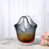 Crystal Clear Handblown Glass Vase & Decorative showpiece